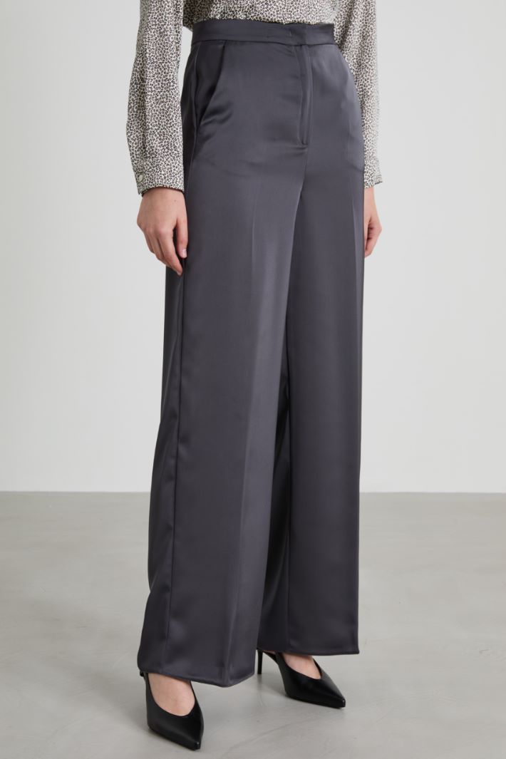 Satin palazzo trousers Intrend - 2