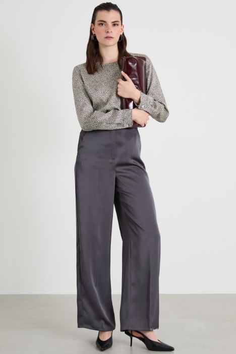 Satin palazzo trousers Intrend