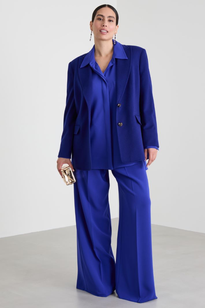 Cady trousers with pleat Intrend