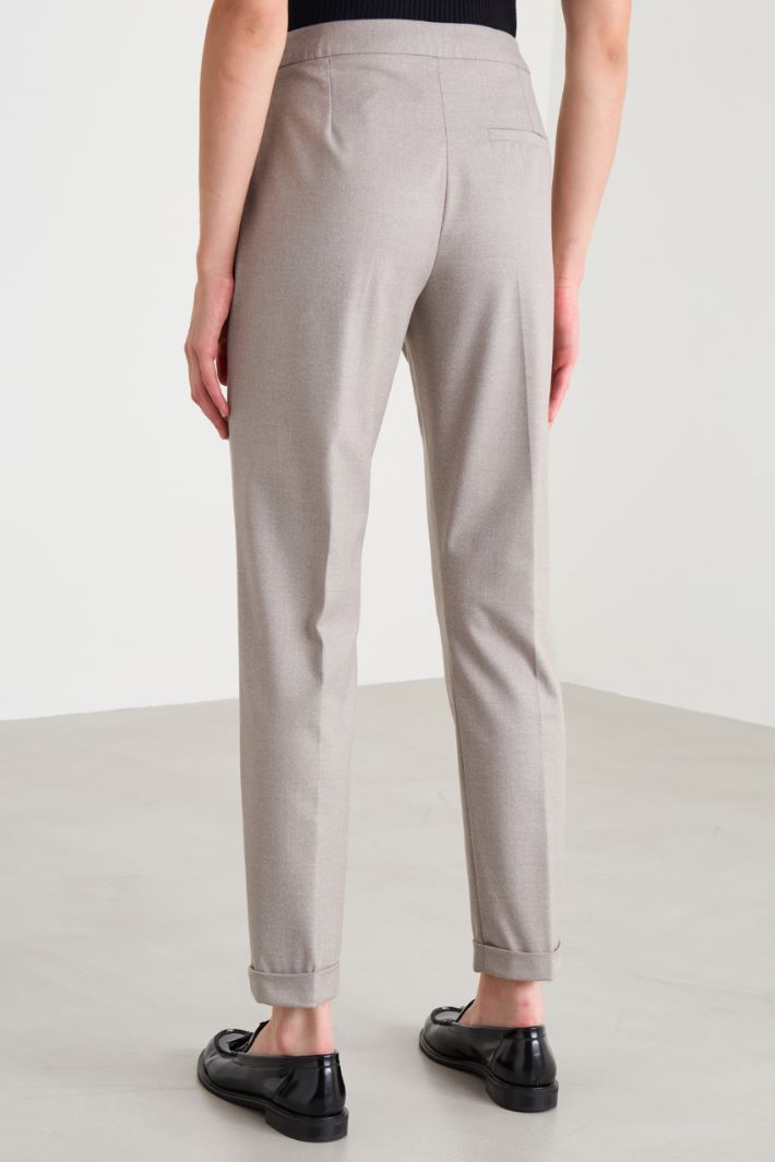 Viscose cigarette trousers Intrend - 3