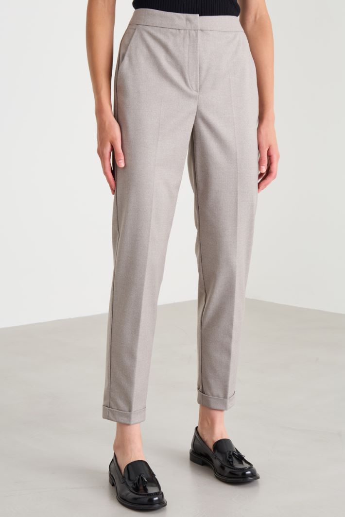 Viscose cigarette trousers Intrend - 2