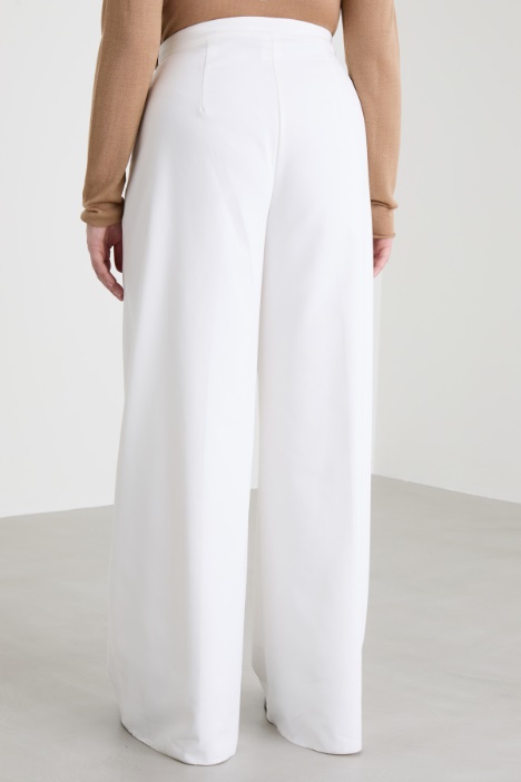 Pantaloni a palazzo in tela