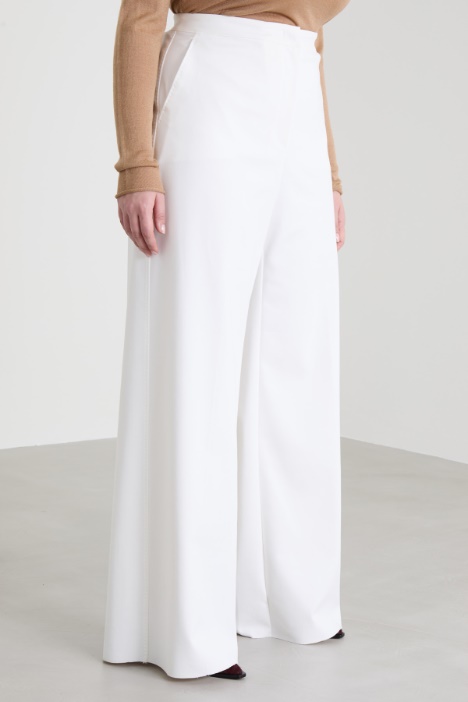 Pantaloni a palazzo in tela