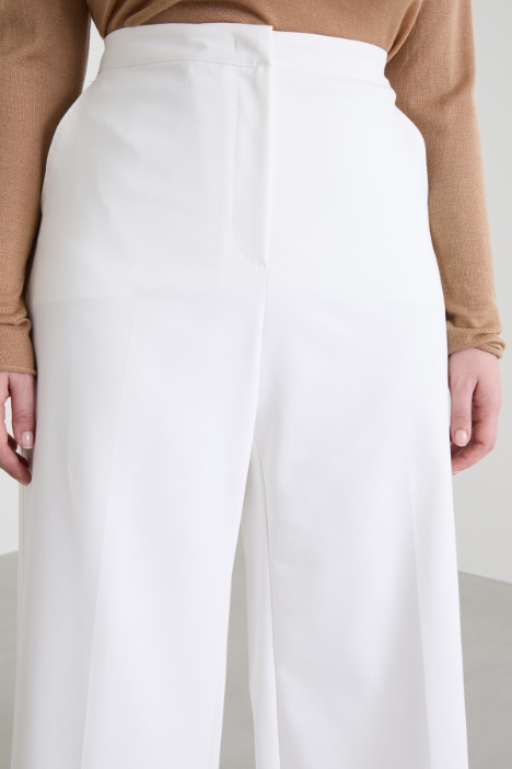 Pantaloni a palazzo in tela