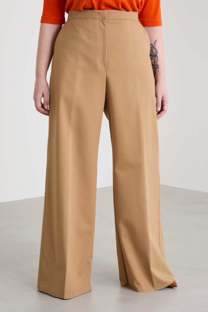 Canvas palazzo trousers Intrend - 2