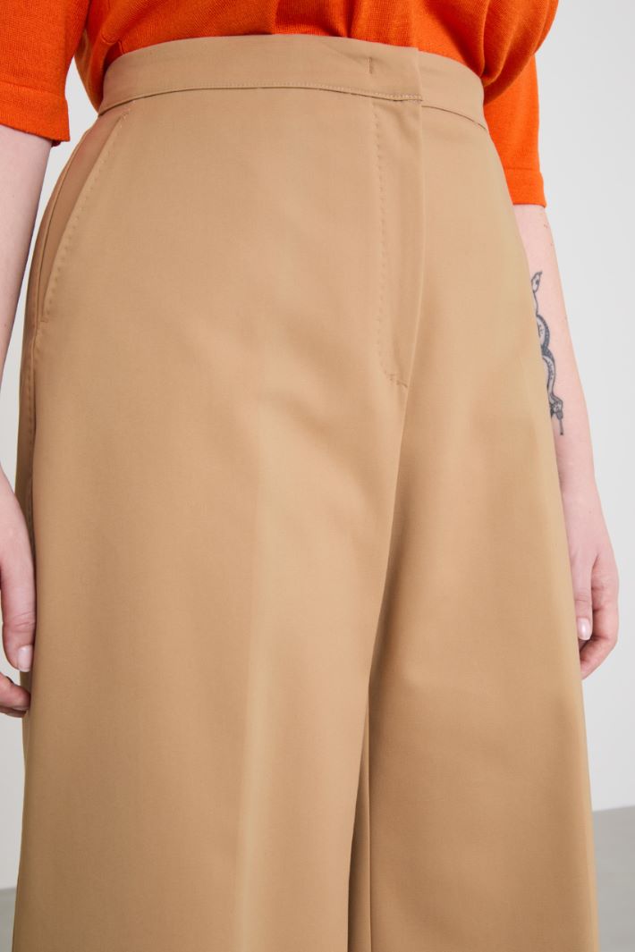 Canvas palazzo trousers Intrend - 4