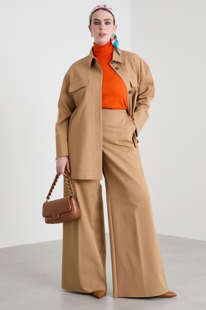 Canvas palazzo trousers Intrend