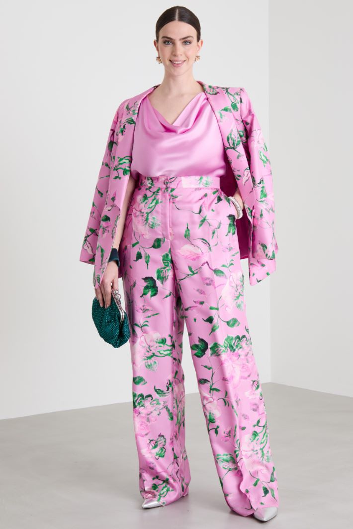 Twill palazzo trousers Intrend
