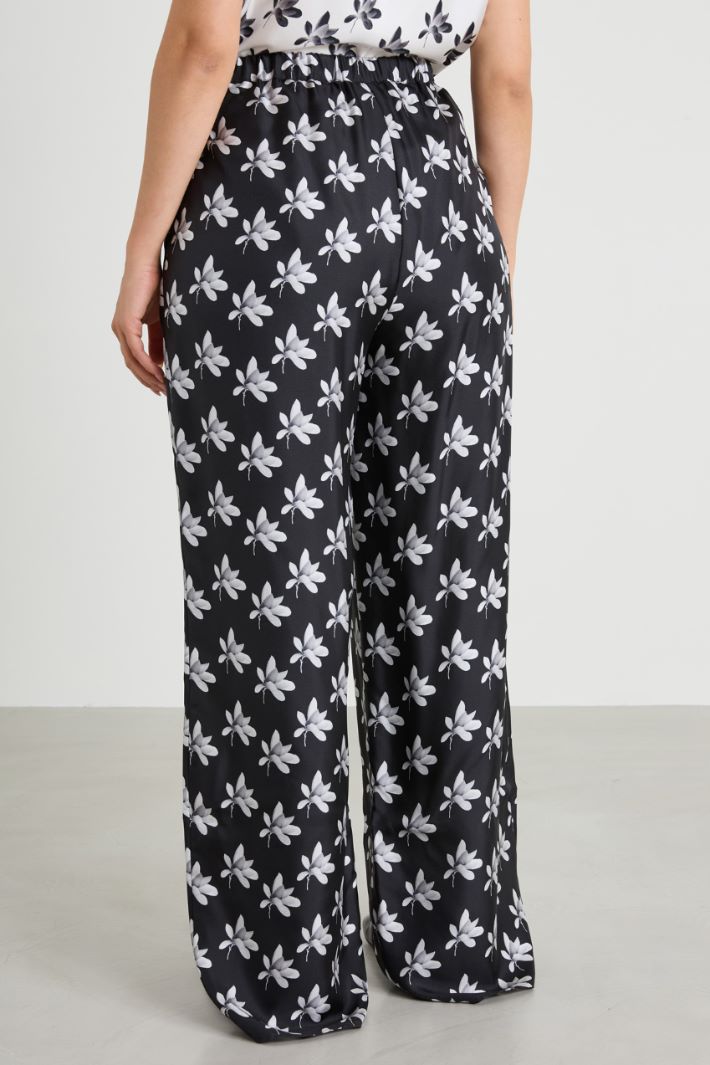 Silk twill trousers Intrend - 3