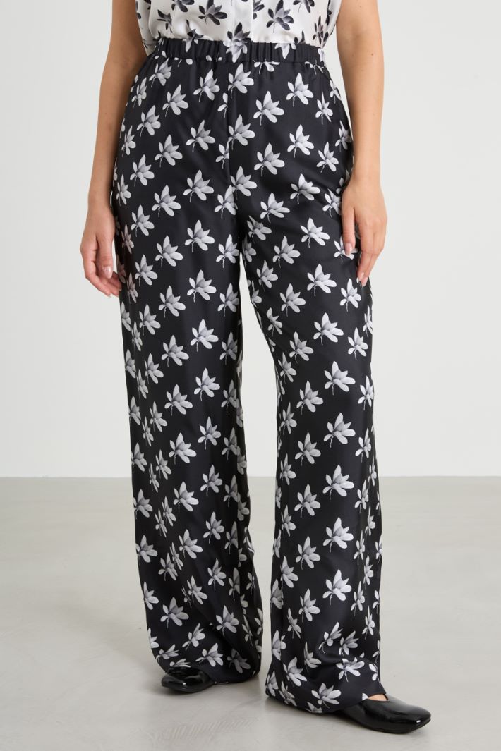 Silk twill trousers Intrend - 2