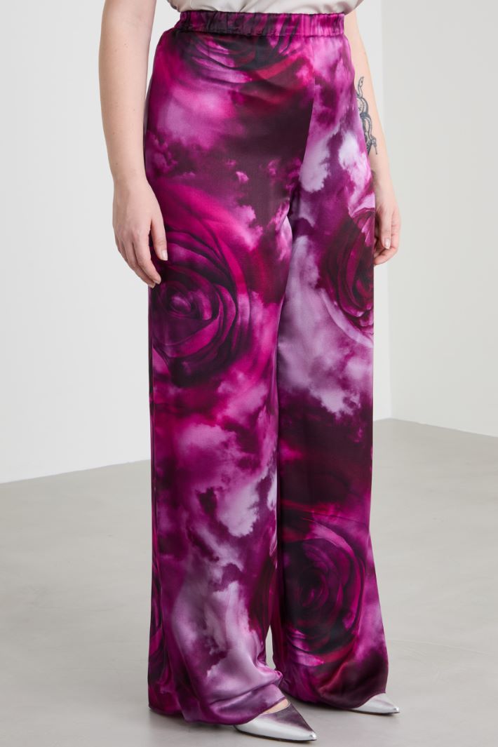 Silk satin trousers Intrend - 2