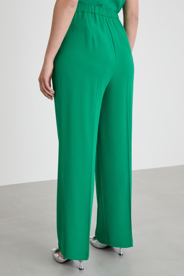 Straight envers satin trousers Intrend - 3