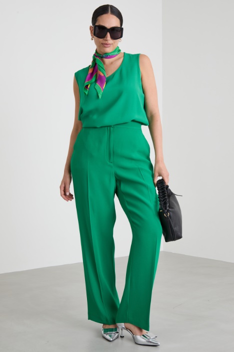 Straight envers satin trousers Intrend