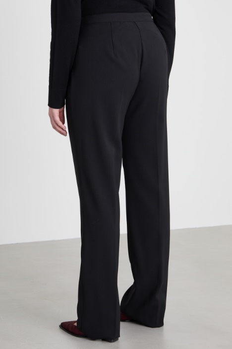 Pantalones de crepé de lana