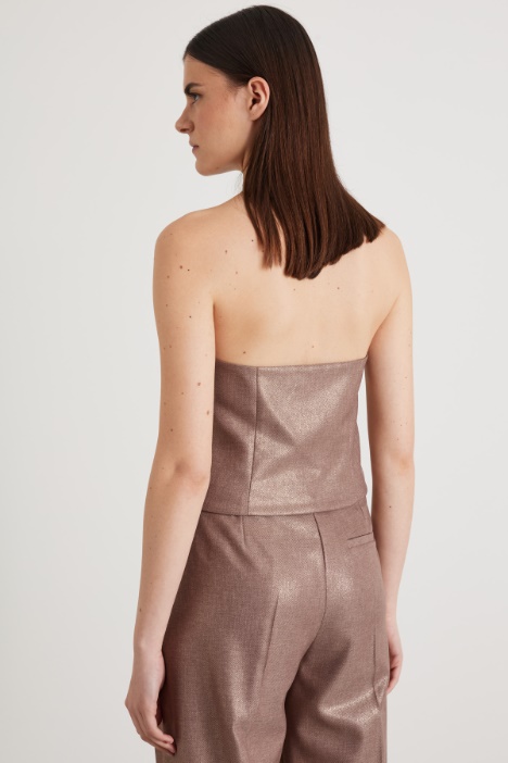 Gilet scollo all'americana