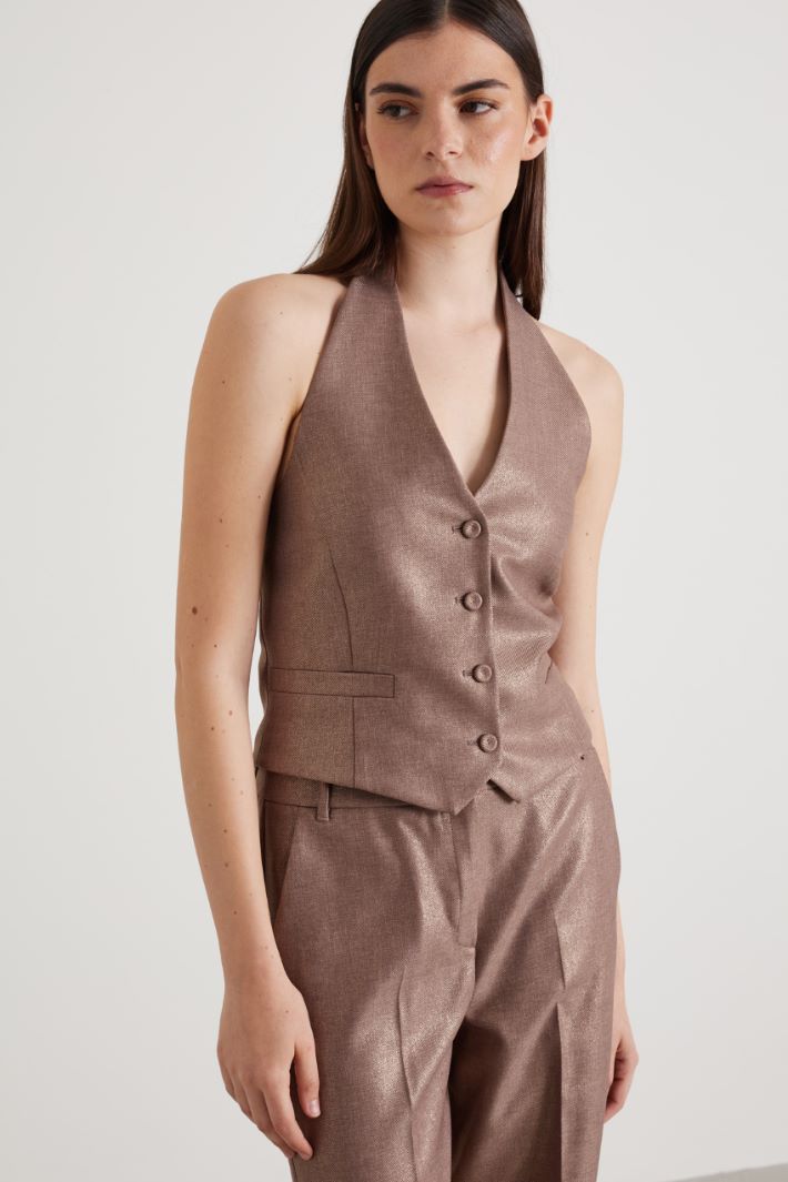 Gilet scollo all'americana Intrend