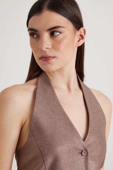 Gilet scollo all'americana