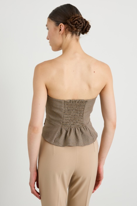 Top corsé con botones