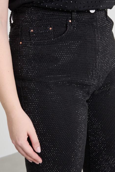 Jeans con strass