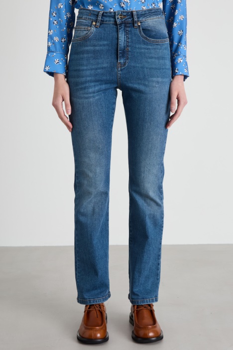 Jeans dritti in denim