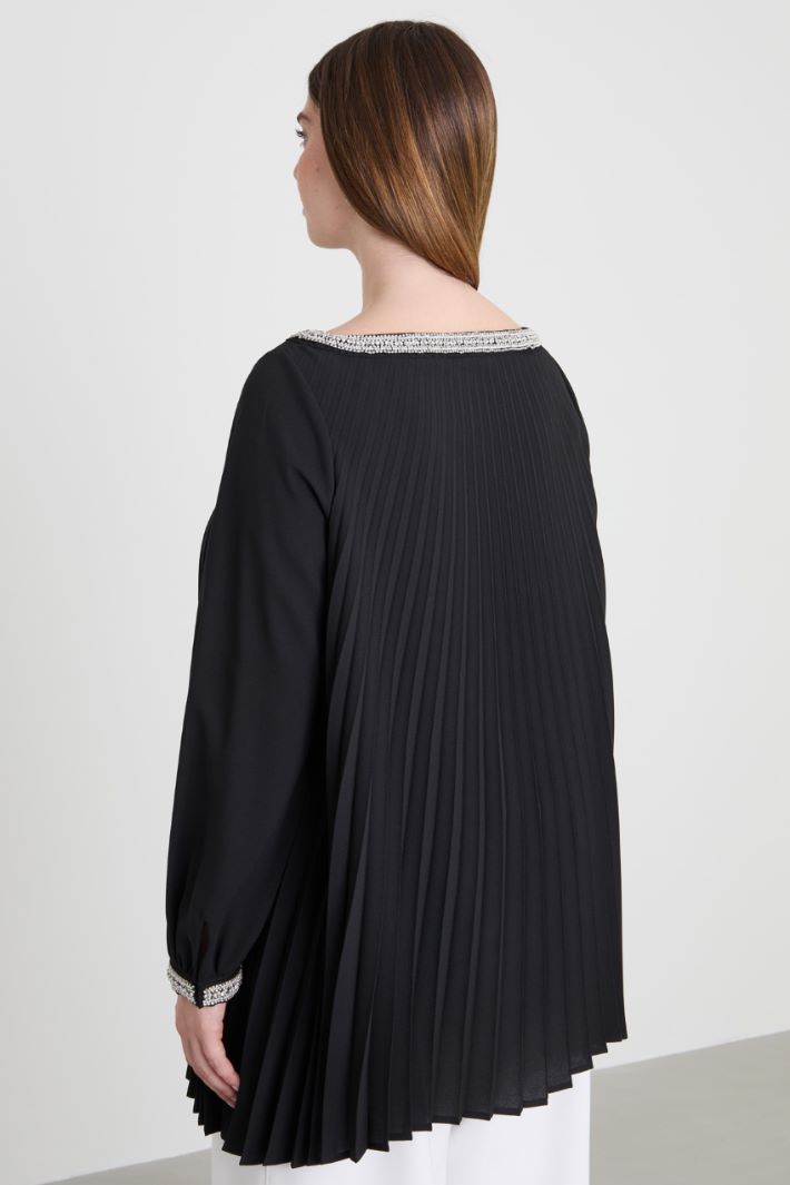 Pleated crepe tunic Intrend - 2