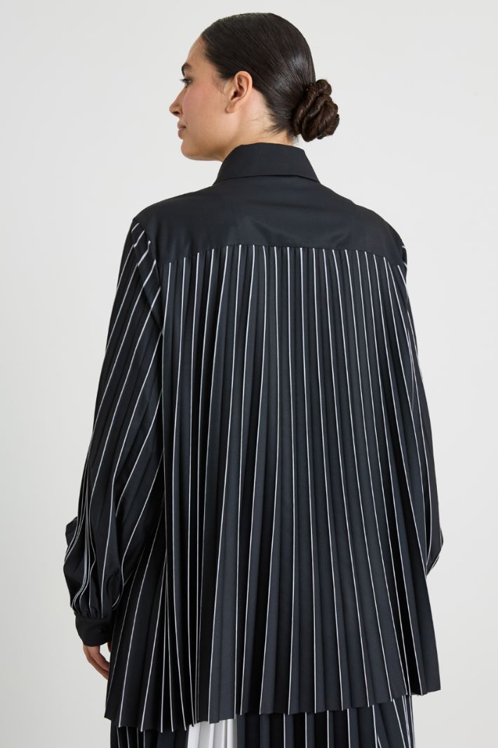 Camicia in crépe plissé Intrend - 4
