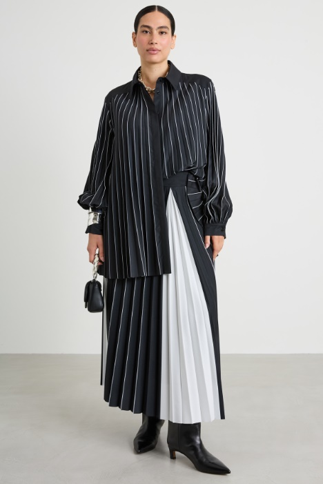 Camicia in crépe plissé Intrend