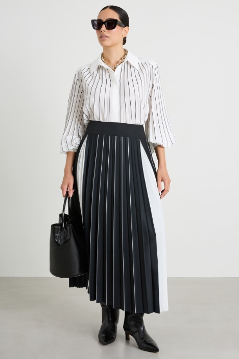 Pleated crepe shirt Intrend