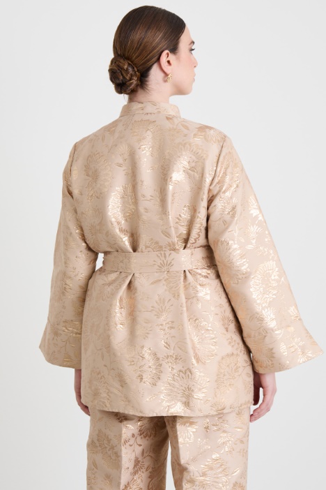 Casacca jacquard lamè