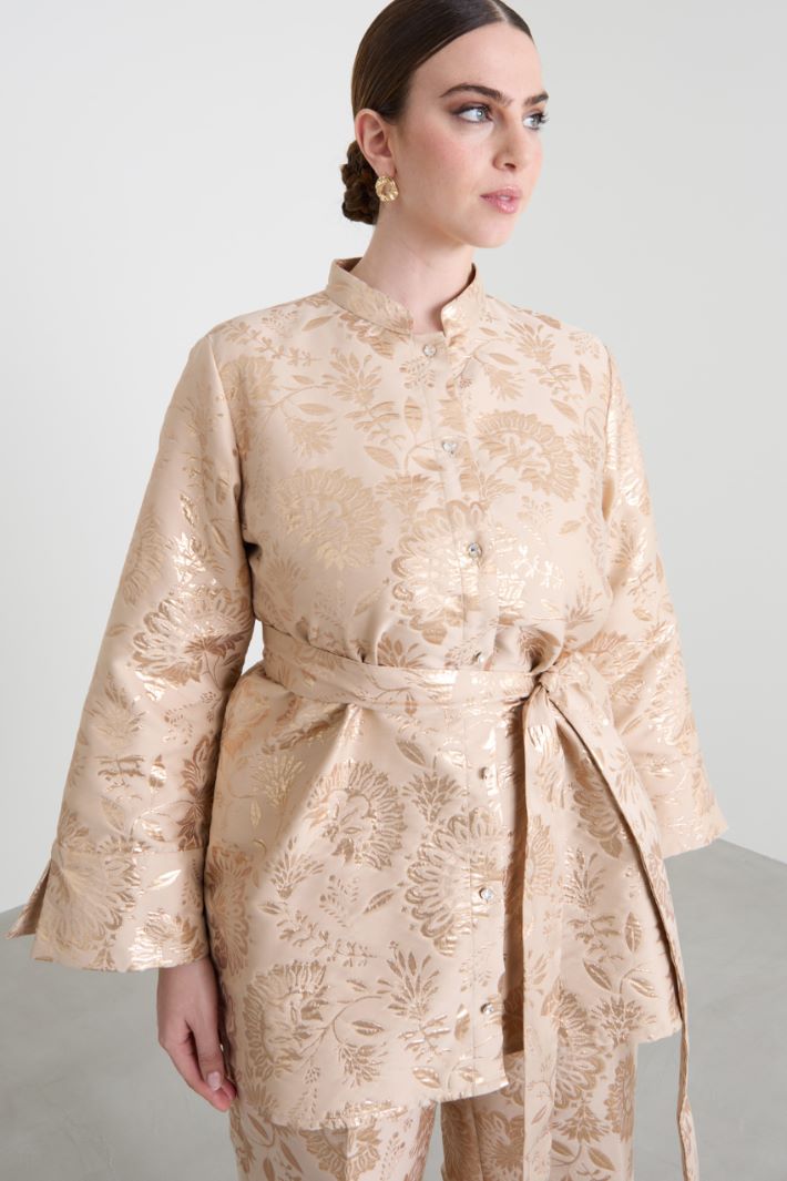 Lamé jacquard tunic Intrend
