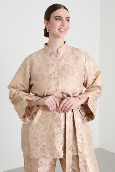 Casacca jacquard lamè