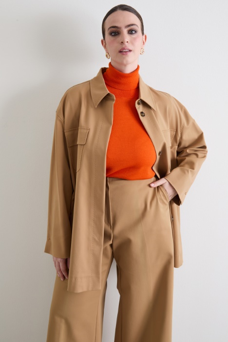 Chaqueta de tela de algodón