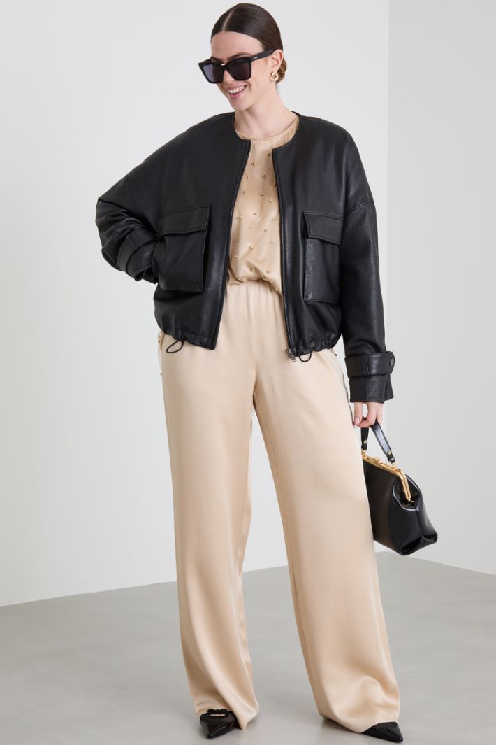Tulle top with beads Intrend - 3