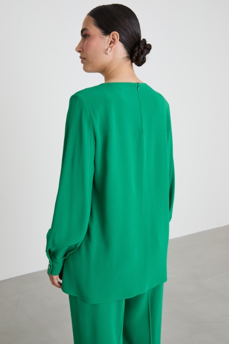 Blusa con contropiego