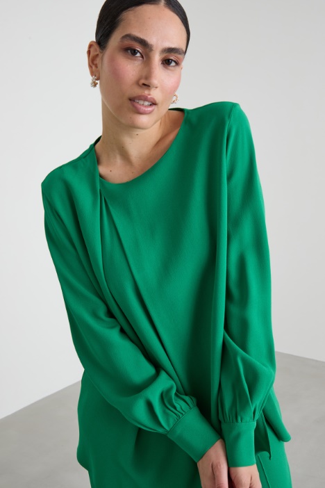 Blusa con contropiego