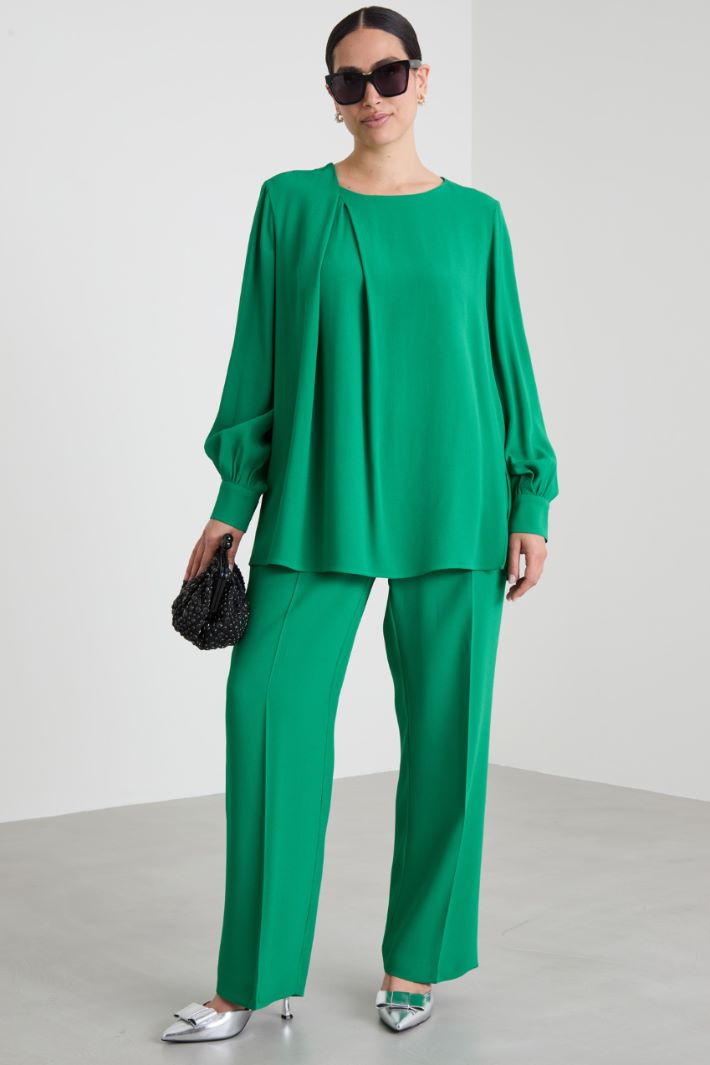 Blouse with counter pleat Intrend - 3