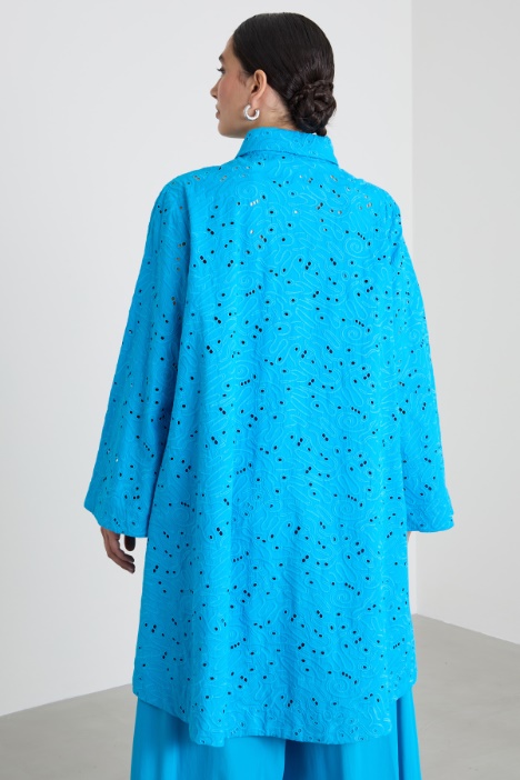 Casacca asimmetrica in sangallo