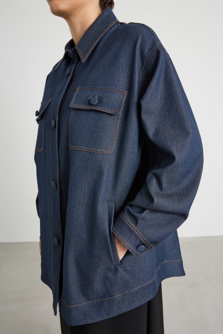 Cotton blend bull jacket Intrend - 4