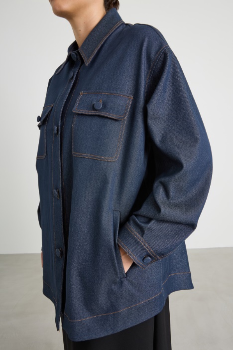 Giacca in bull di misto cotone