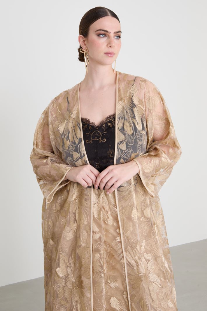Embroidered tulle tunic Intrend