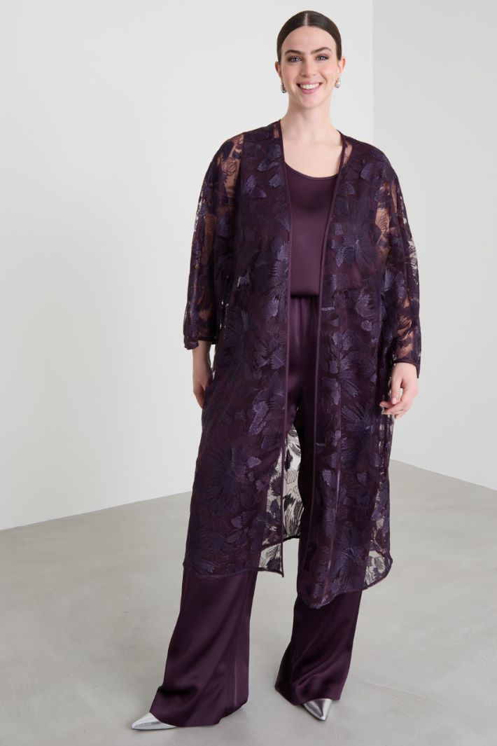 Embroidered tulle tunic Intrend