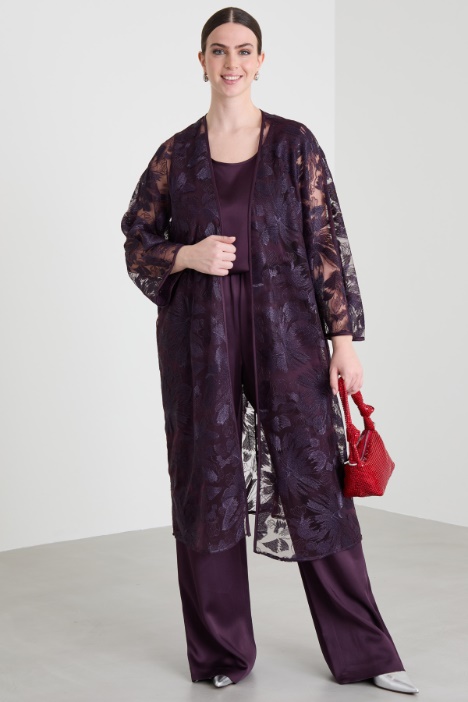 Embroidered tulle tunic Intrend