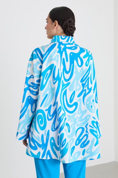 Camicia in popeline stampato