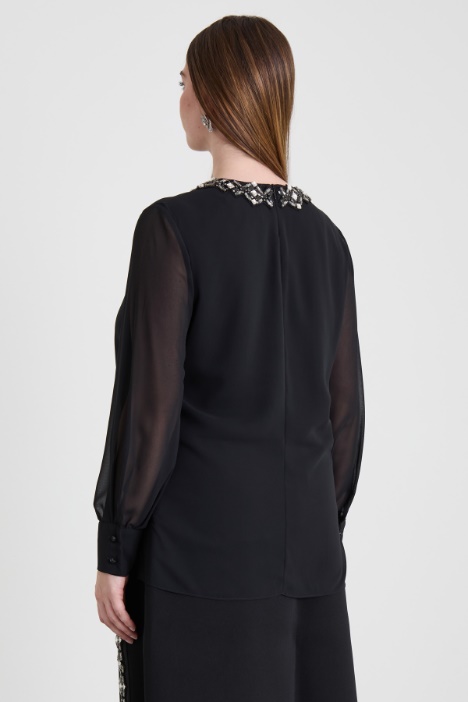 Blusa in georgette