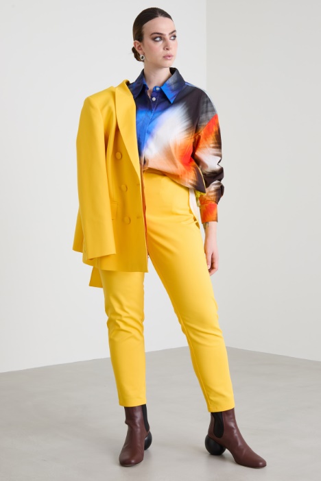 Printed poplin shirt Intrend