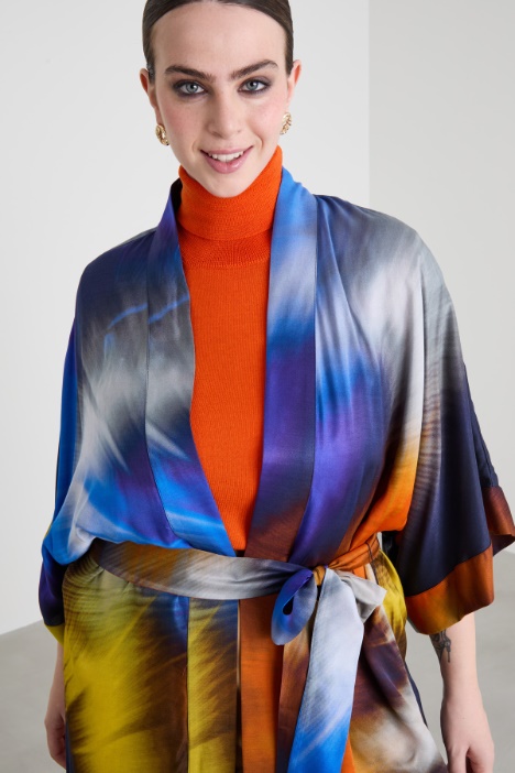 Casacca in twill stampato