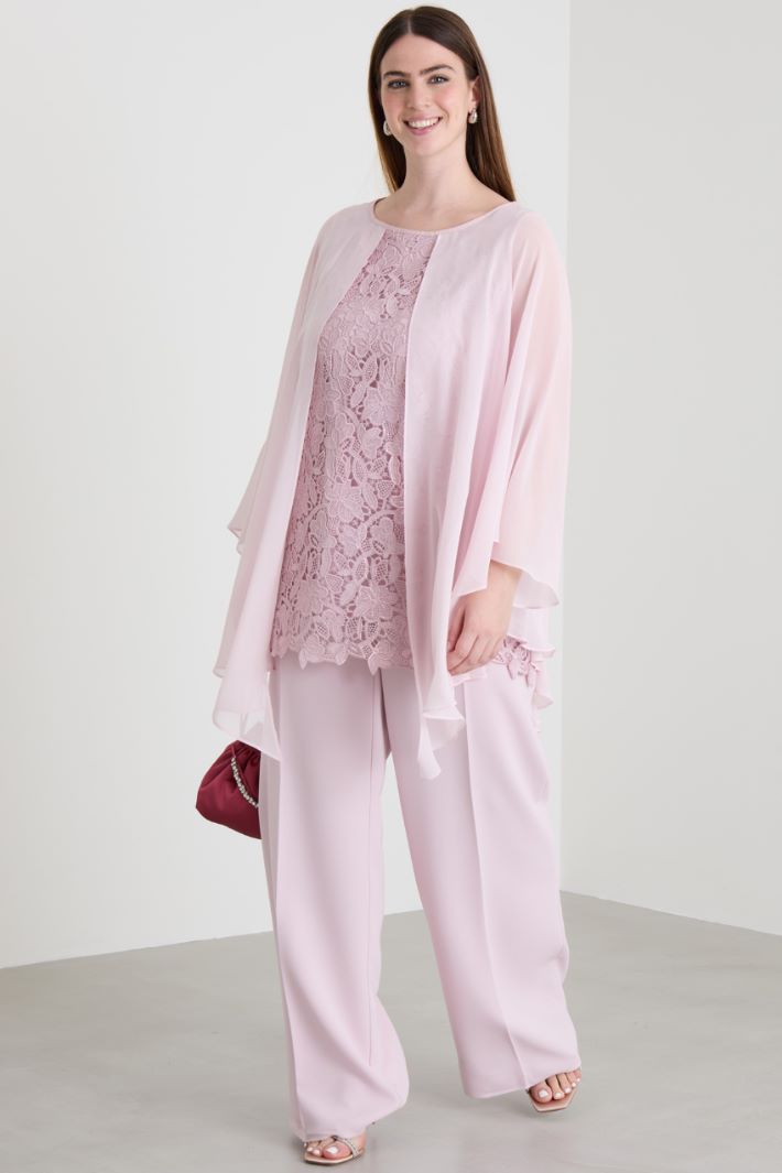 Lace and silk top Intrend - 3