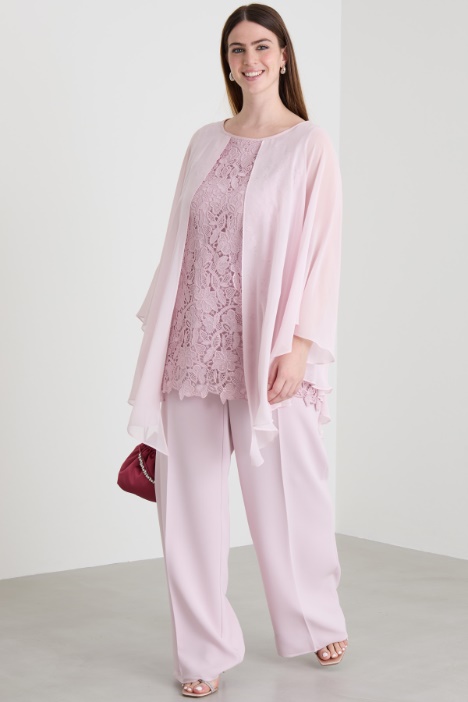 Lace and silk top Intrend