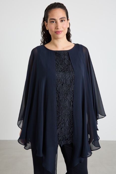 Lace and silk top Intrend
