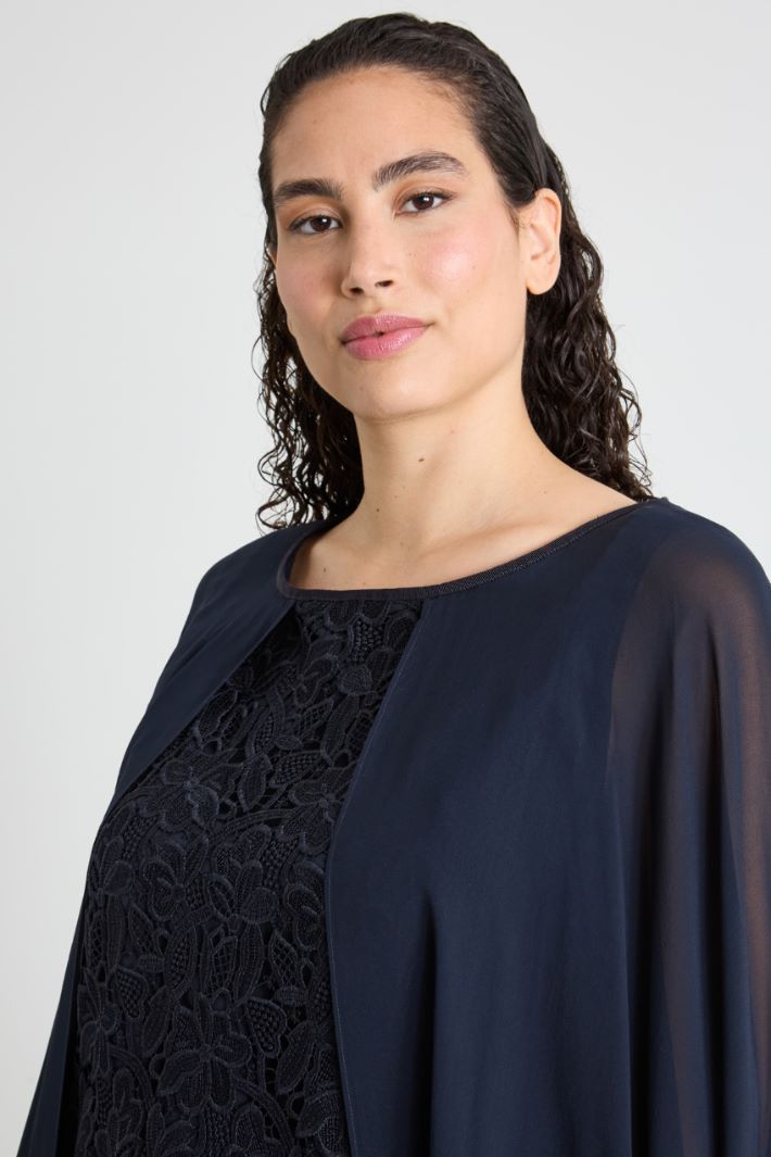 Lace and silk top Intrend - 4